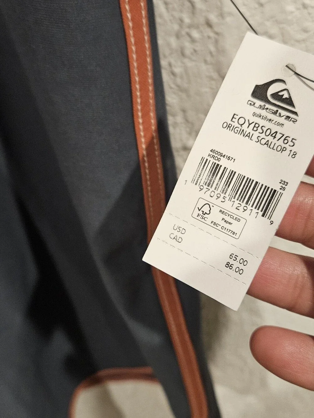 Quiksilver Nwt Boardshorts 28 Original Scallop Fit
